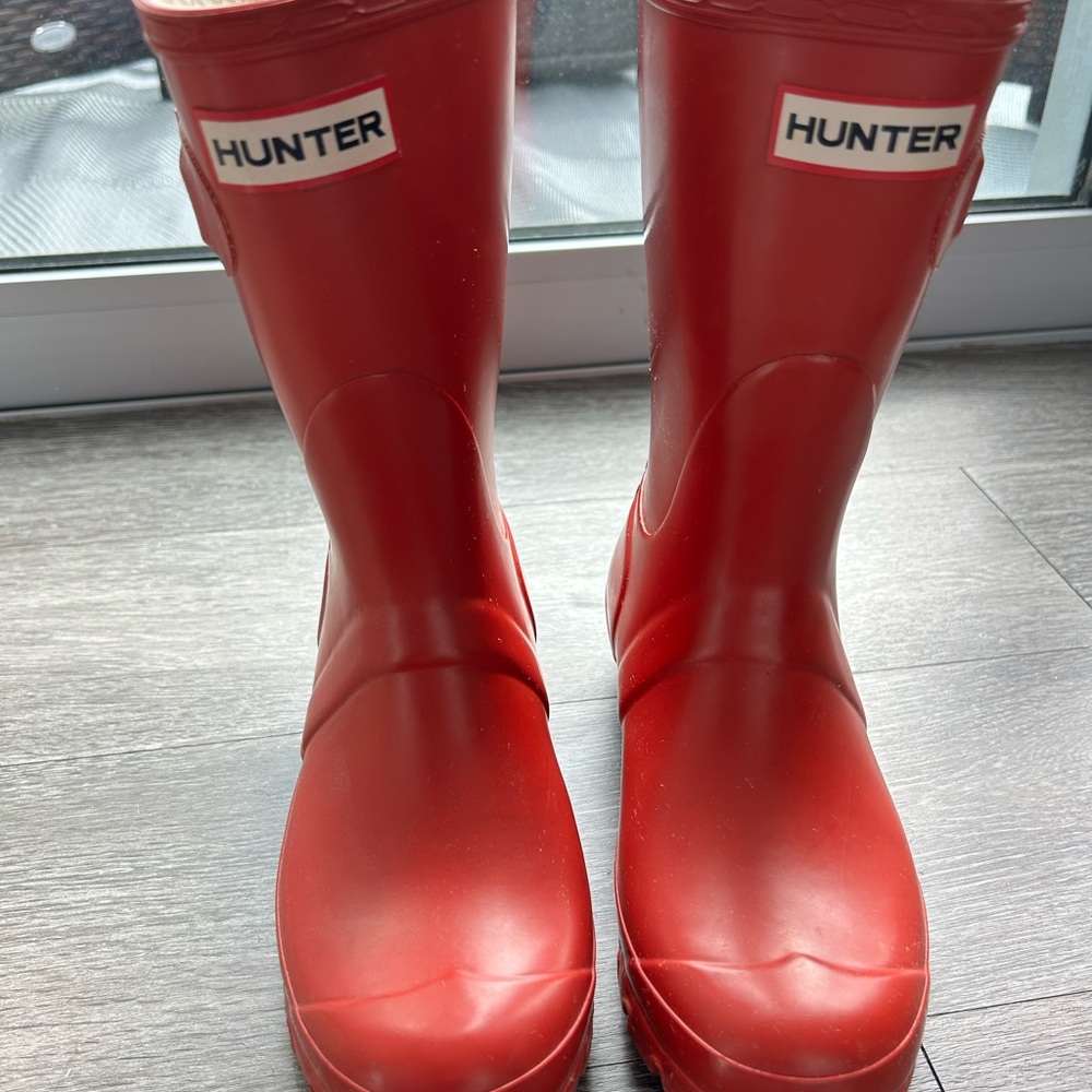 Hunter Red Rain Boots